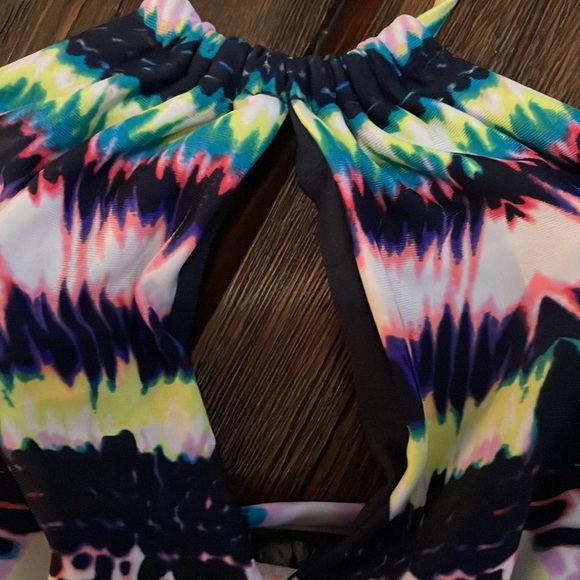 Athleta halter tie dye print swim top . New without tags . SZ XL - Picture 7 of 10